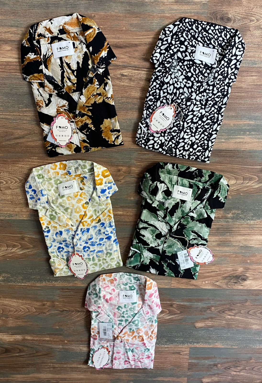 Premium FOMO Rayon Cuban-Collar Box Shirt