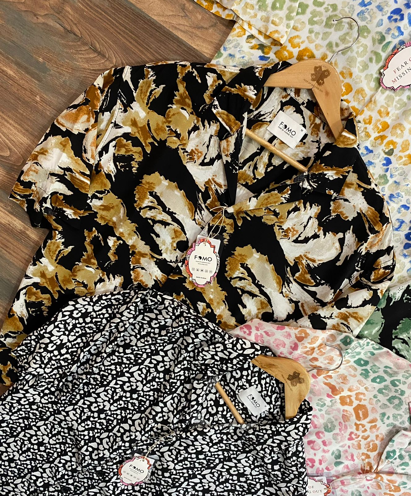 Premium FOMO Rayon Cuban-Collar Box Shirt